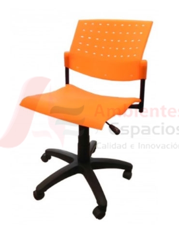 Silla giratoria mobil plástica