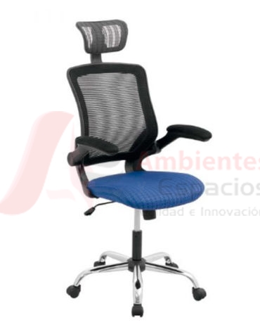 silla giratoria preidencial atenas azul