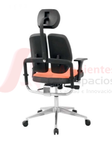 silla giratoria presidencial Grecia naranja