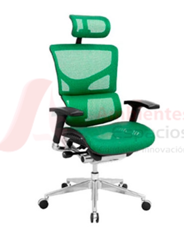 silla giratoria presidencial Korea verde