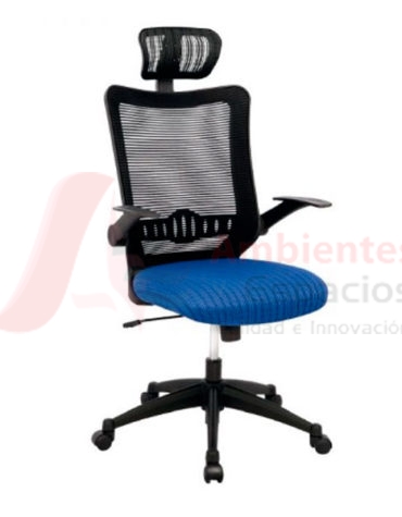 silla giratoria presidencial suecia azul