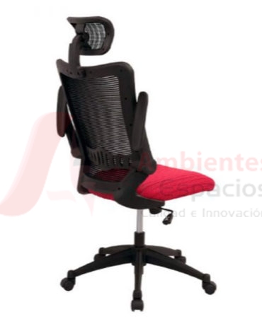 silla giratoria presidencial suecia roja