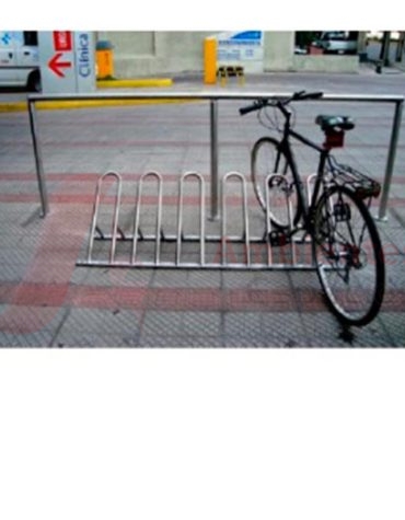 Bicicletero 10 puestos acero inoxidable 0006