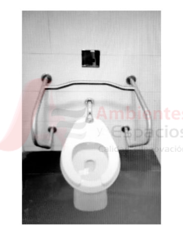 Barras de seguridad para baños a discapacitados tipo H 0007