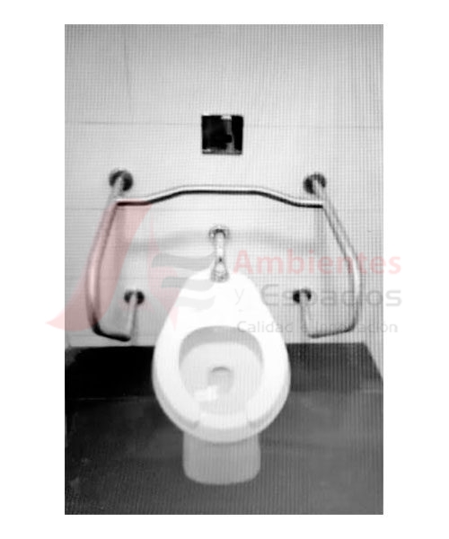 Barras de seguridad para baños a discapacitados tipo H 0007