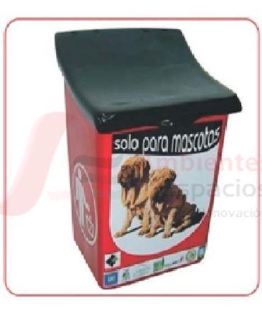 Basurero caneca para excrementos de mascotas con tapa 0024