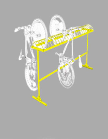 Bicicletero para colgar acero Inox 0019