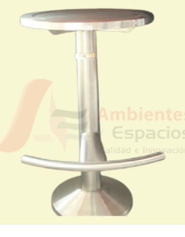 Butaco fijo tipo barra Inox 0036