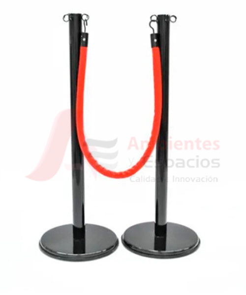 Poste ordenador de filas pintado 0001